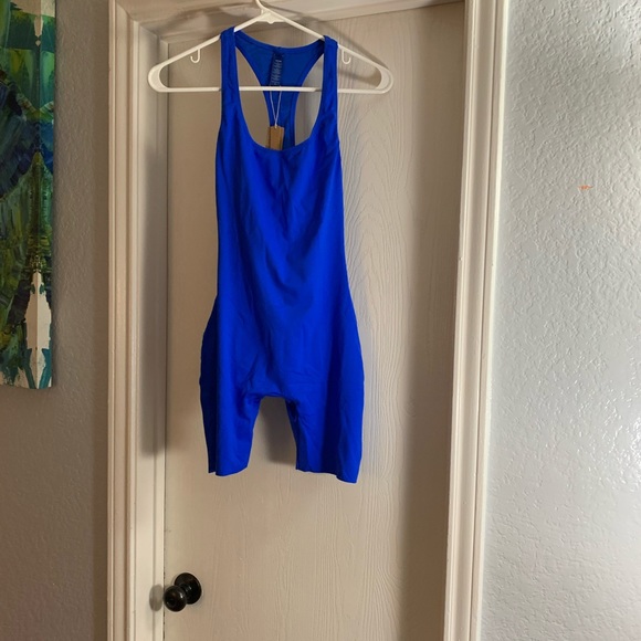 Skims Cobalt Swim Cycle Suit - Picture 3 of 5